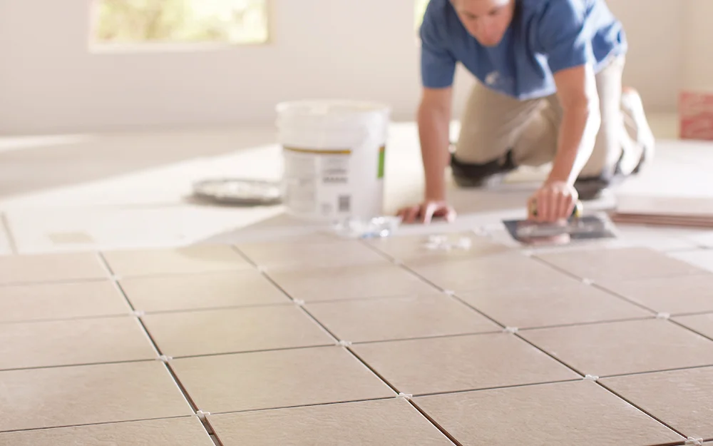 Tile installation