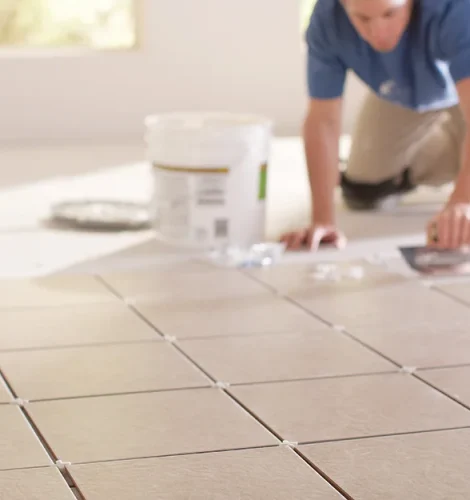 Tile installation